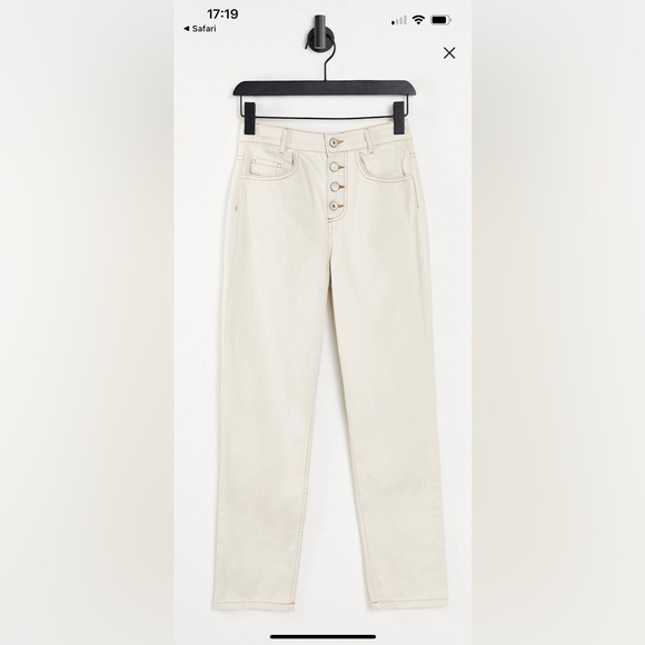 Mango Organic Cotton White Jeans - Picture 4 of 4